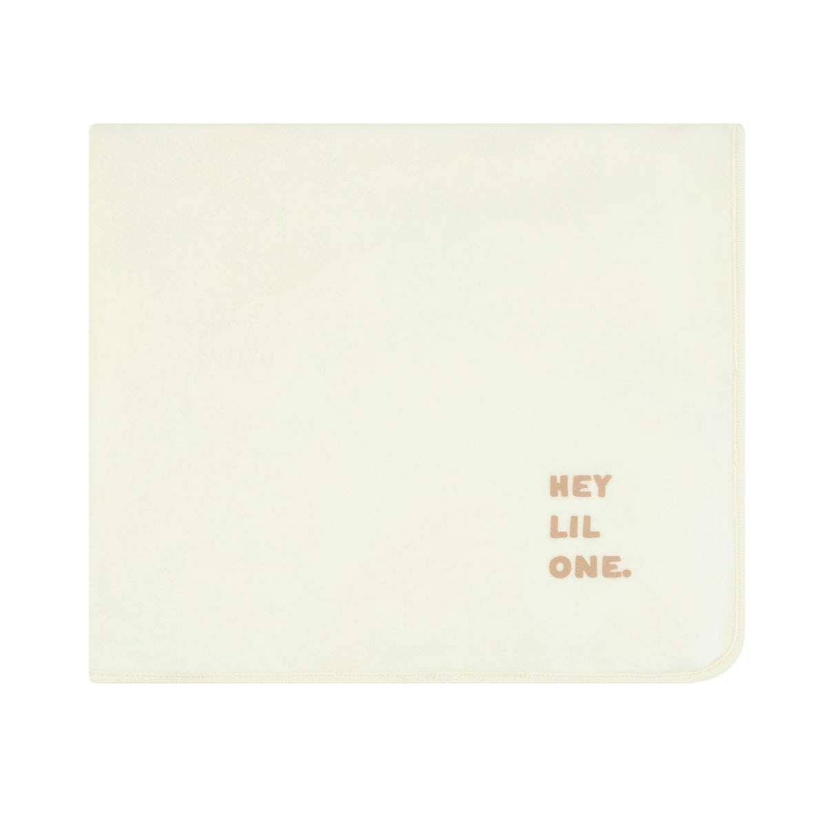 Hey Lil One Beige Blanket
