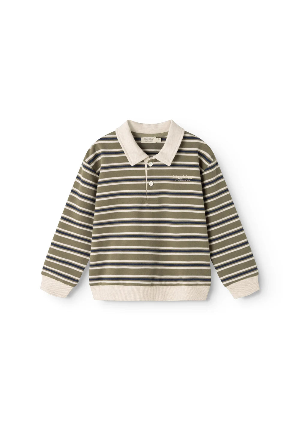 Boys Striped Seaweed Polo