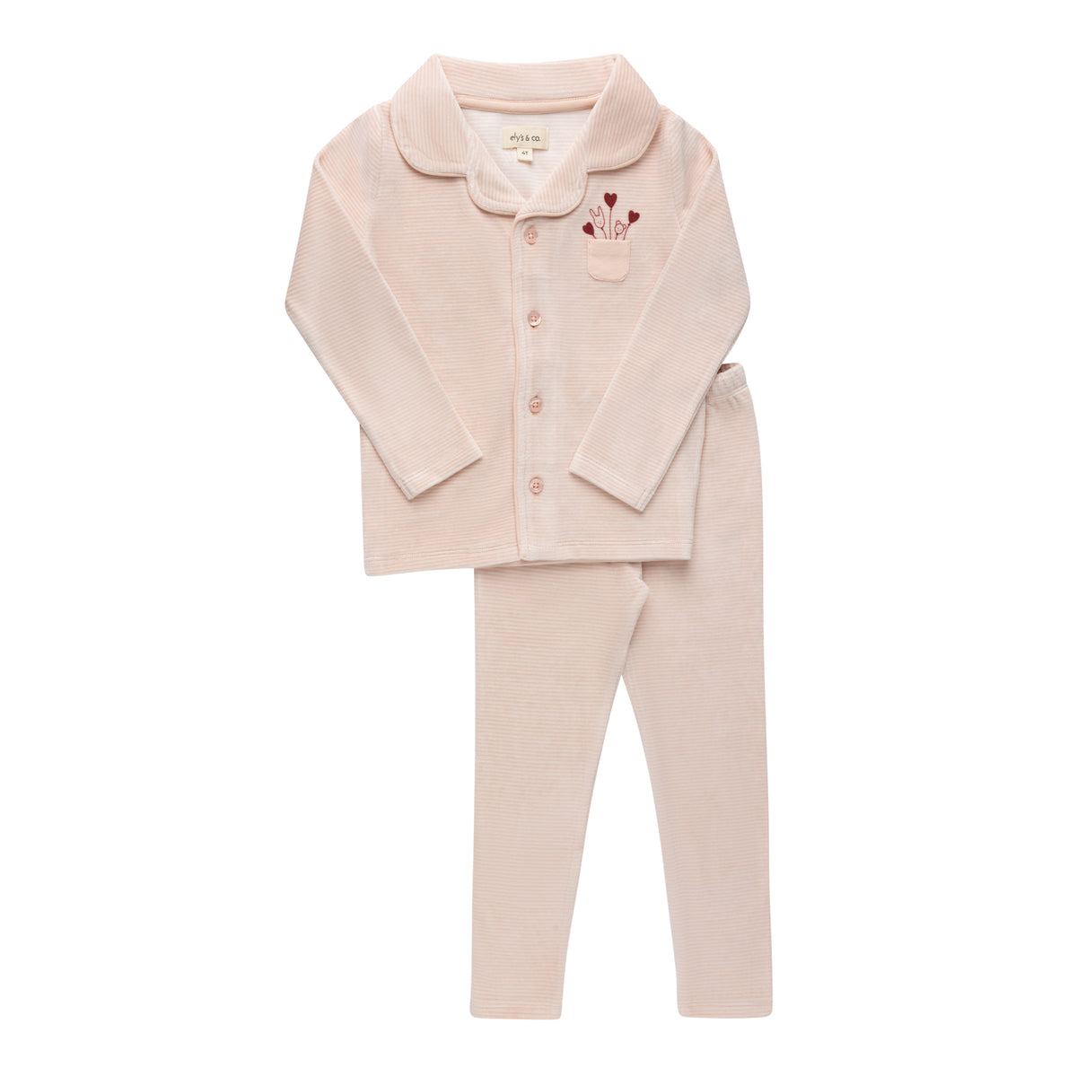Stripe Ivory Pink Pajamas