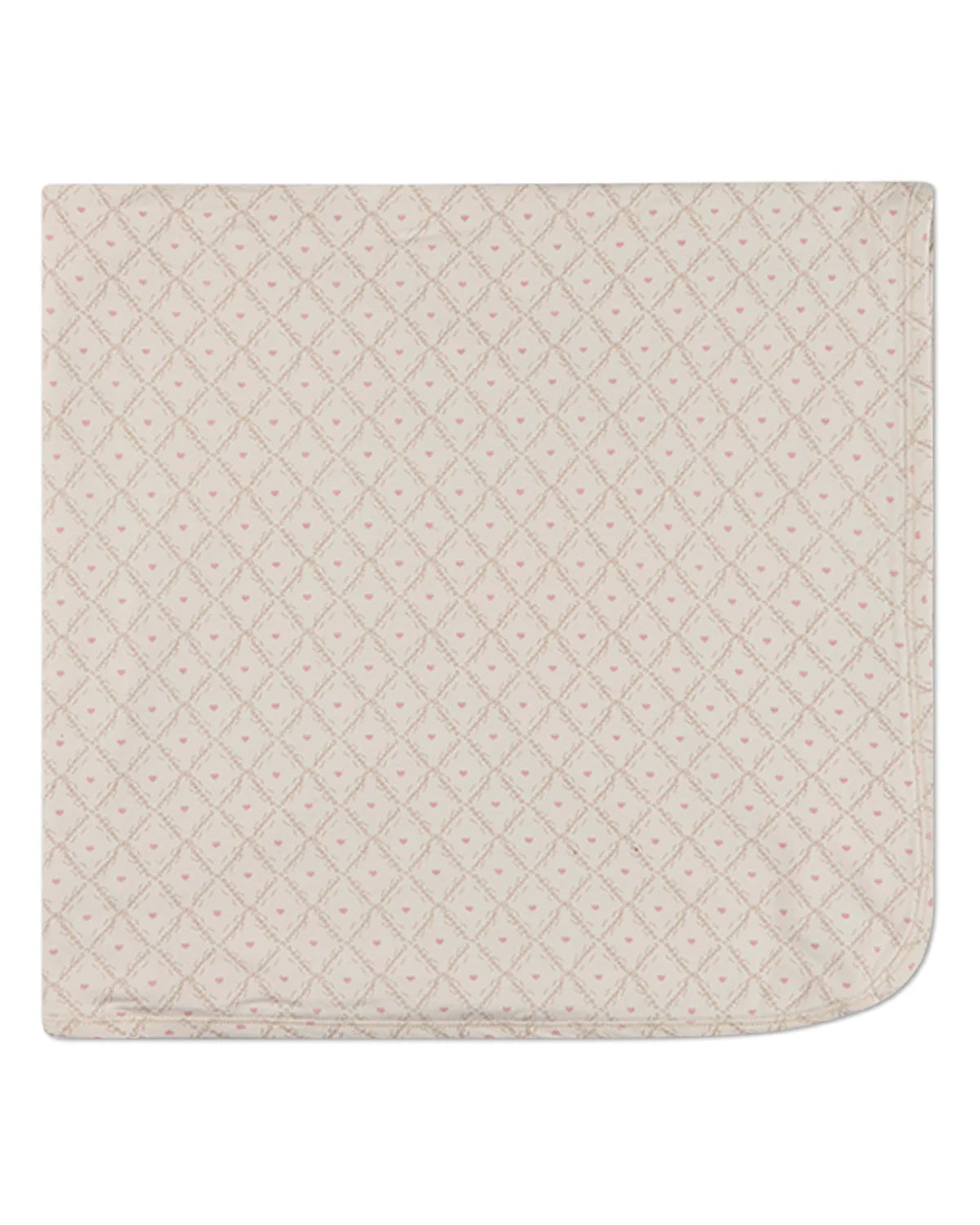 Harlequin Heart All Over Print Pink Blanket