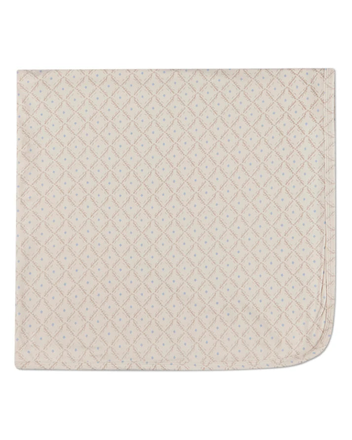 Harlequin Diamond All Over Print Blue Blanket