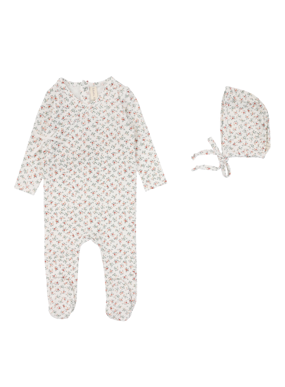 Lilette Bouquet Floral Footie Set - Rose/Floral main image 0