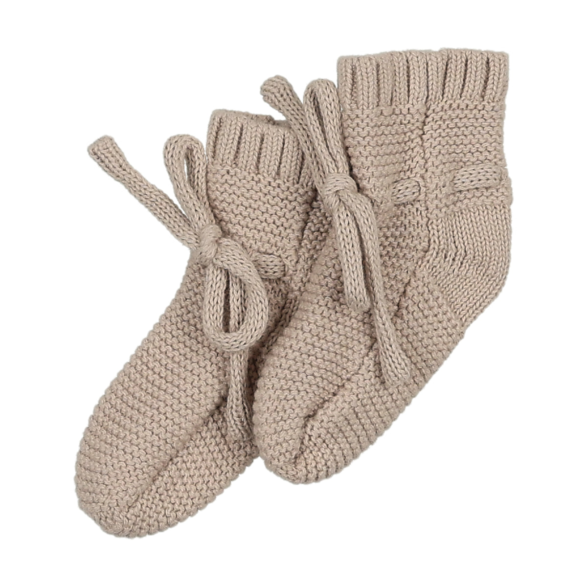 Knit Taupe Booties