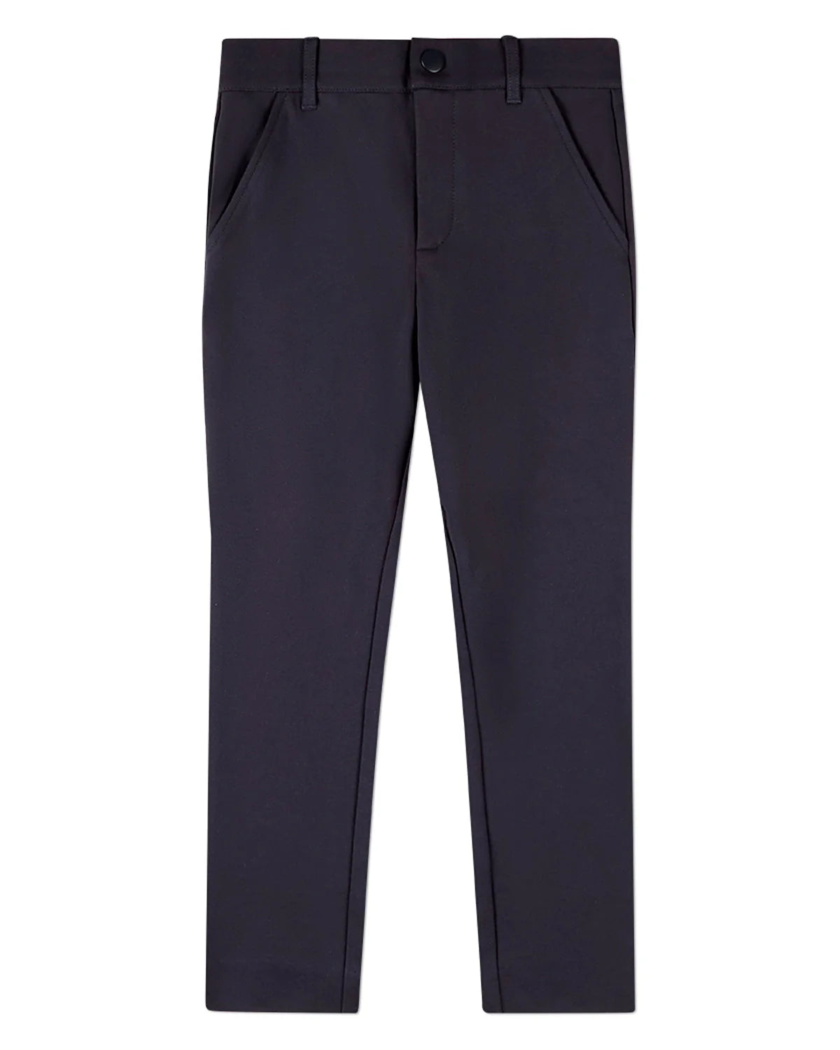 Boy's Solid Two Pocket Navy Pants