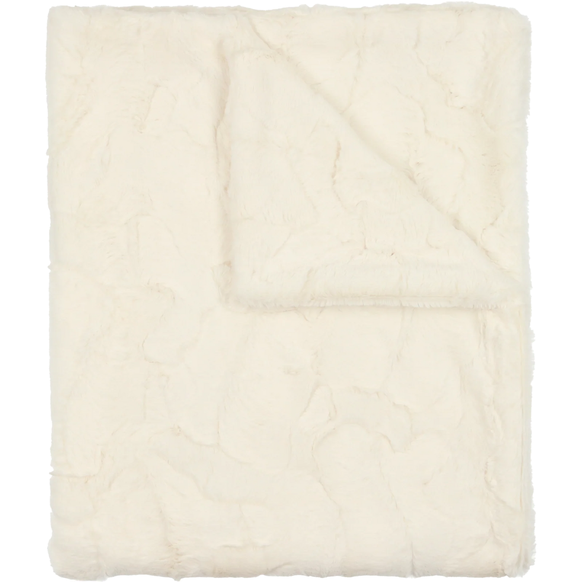 Lux Fur Blanket Natural