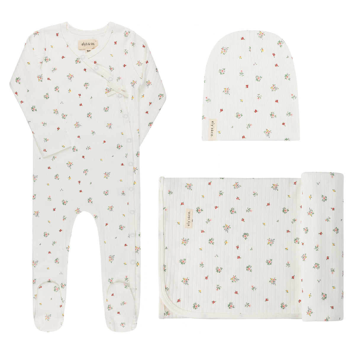 Printed Floral Star Take Me Home Ivory Stars Set