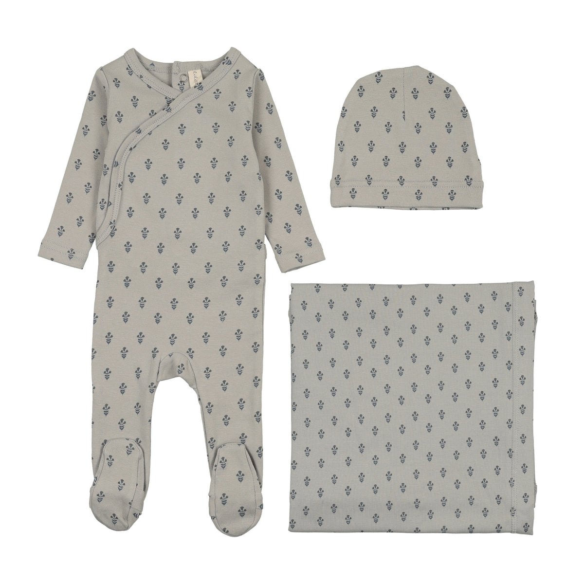 Marigold Cream Blue Layette Set