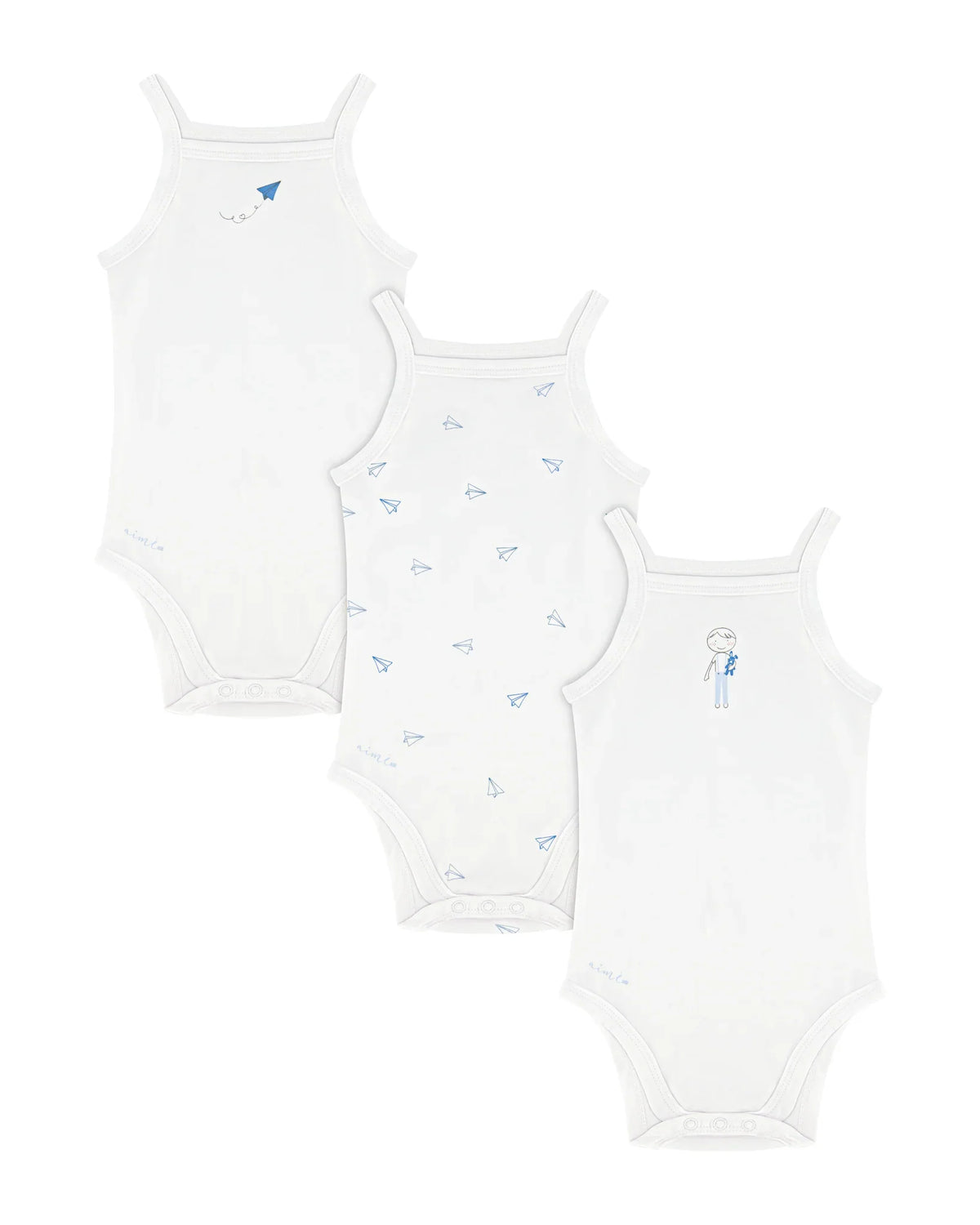Boys Original Sleeveless Undershirts 3 Pack