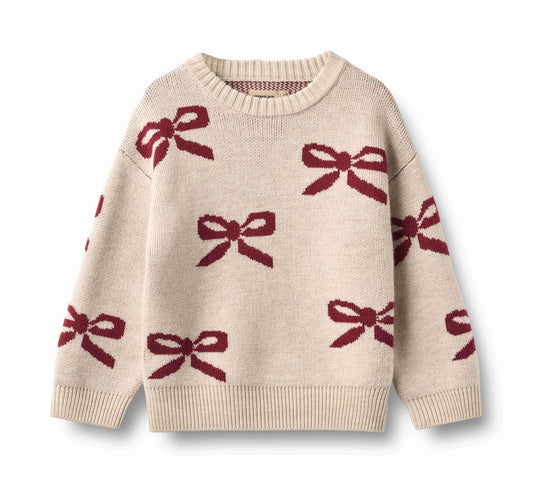 Pretty Bows Design Sweater
