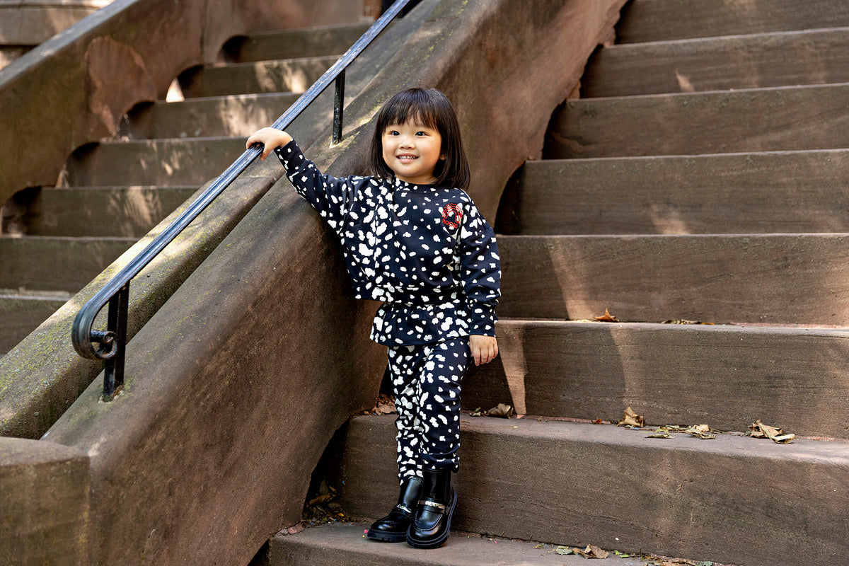 Baby Girl Dalmation Ruffle Set