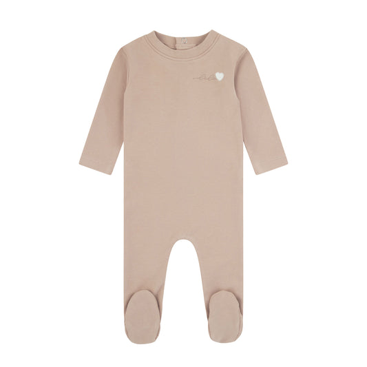 Bebe Heart Tan Footie