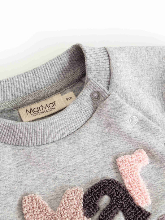 MARMAR CLOUD GREY LOGO GIRLS SWEATSHIRT