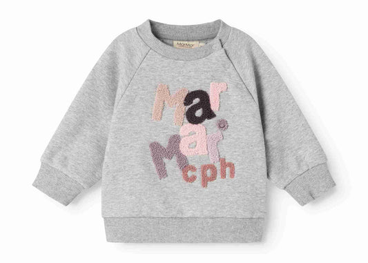 MARMAR CLOUD GREY LOGO GIRLS SWEATSHIRT