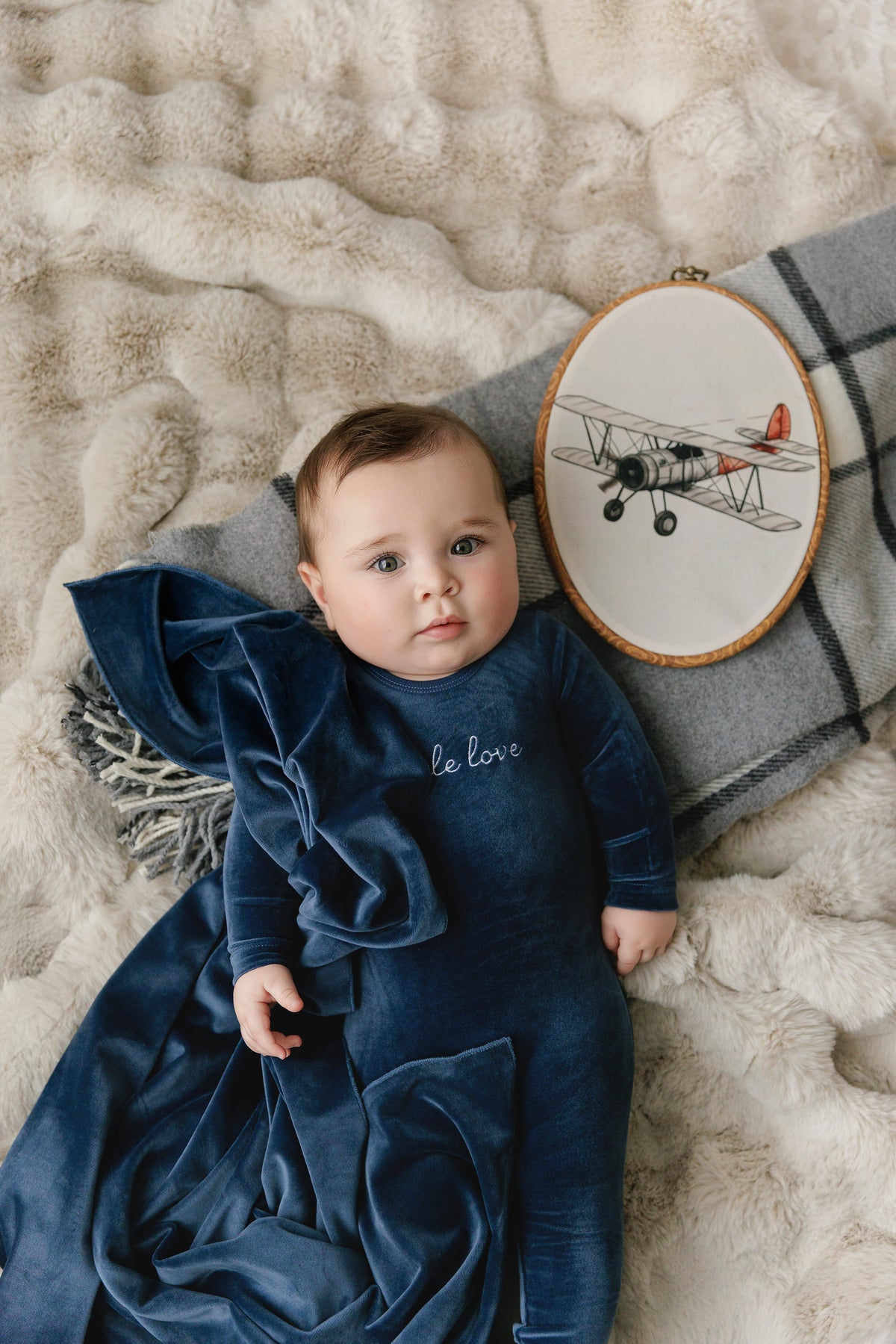 Little Love Blue Footie Set