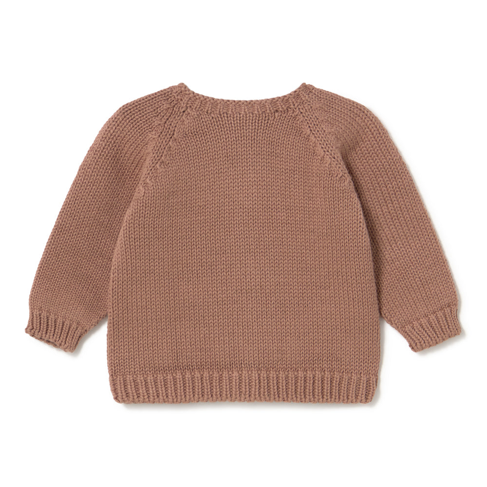 Knit Lace Bloom Cardigan Set