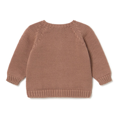 Knit Lace Bloom Cardigan Set