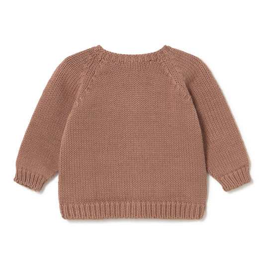 Knit Lace Bloom Cardigan Set