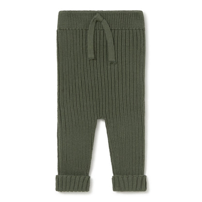 Knit Forest Green Vest Set