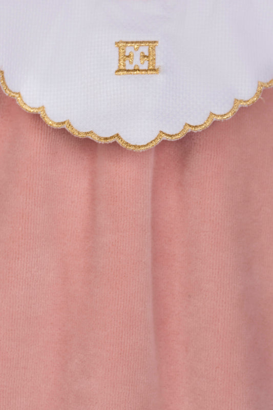 VELOUR BLUSH FOOTIE