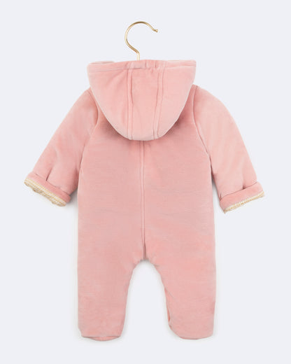 HOODED ROSE ONE PIECE OUTERWEAR