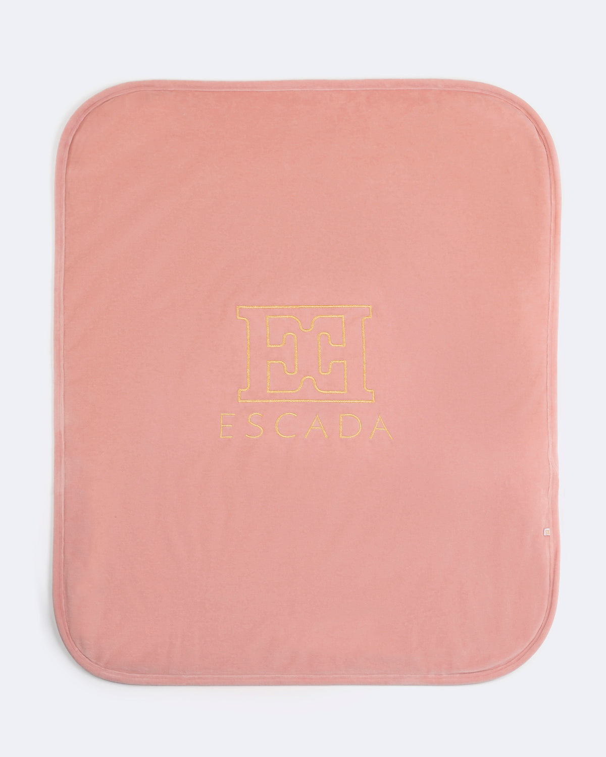 LOGO ROSE VELOUR BLANKET