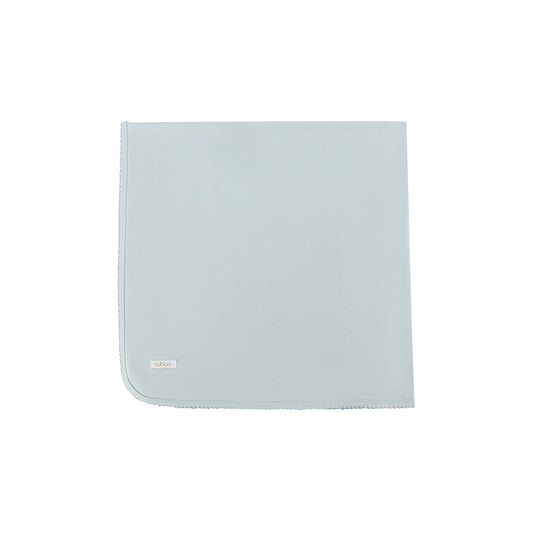 Love Patchwork Blue Cotton Blanket