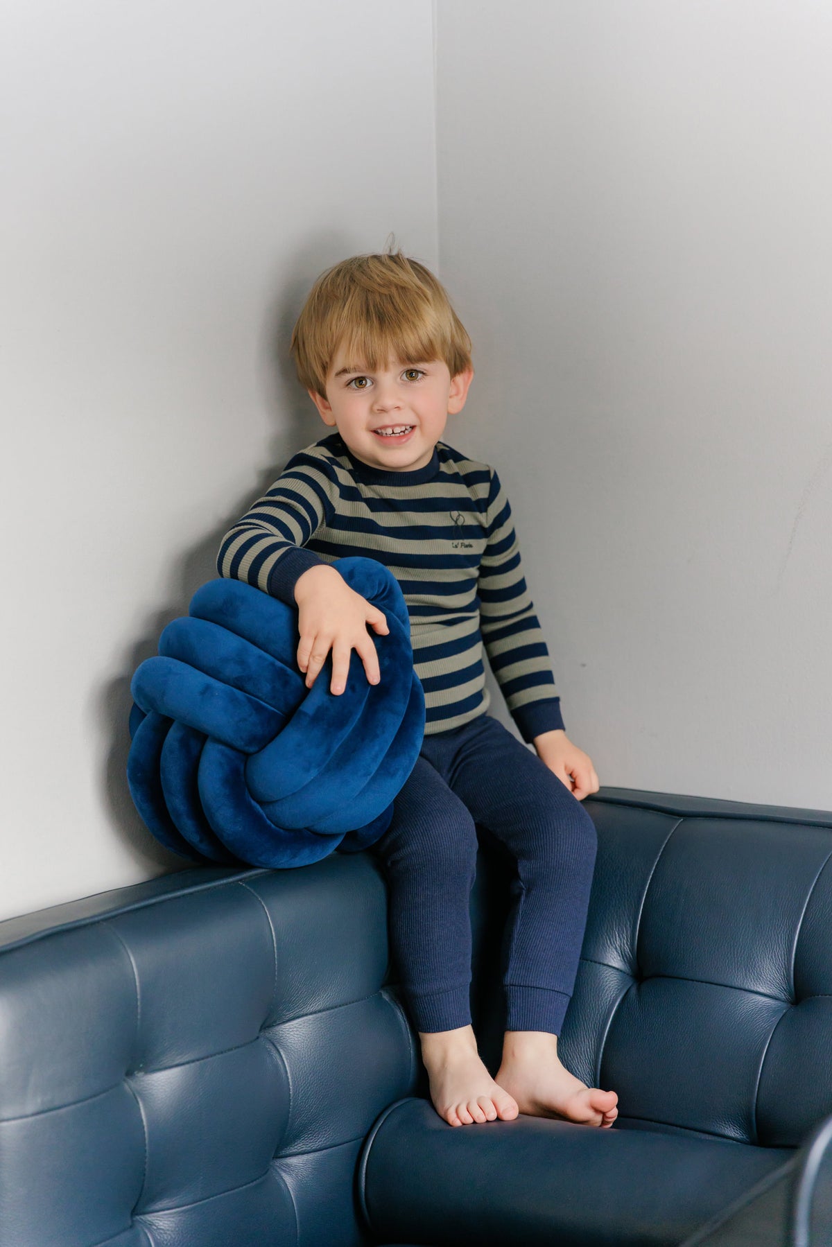 Stripes Green/Navy Pajamas