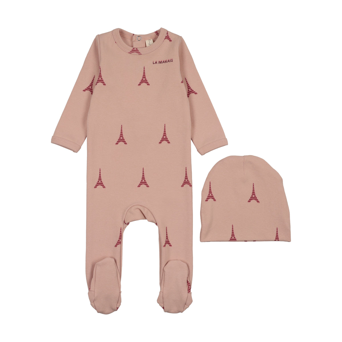 La Marais Pink Footie Set