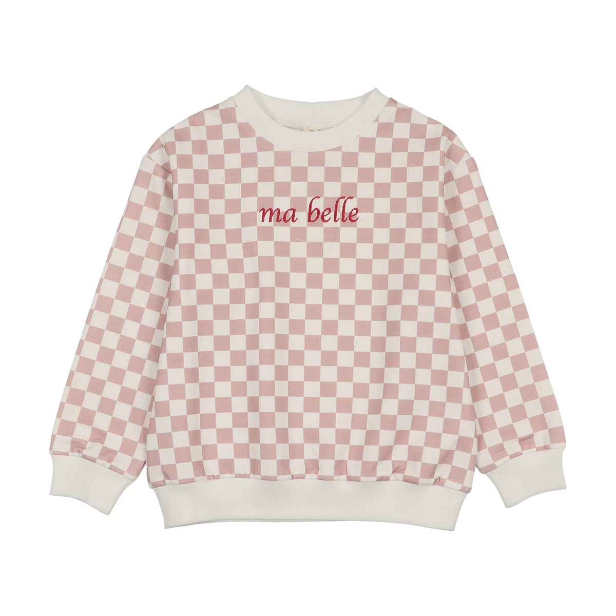 Ma Bella Pink Grid Sweatset
