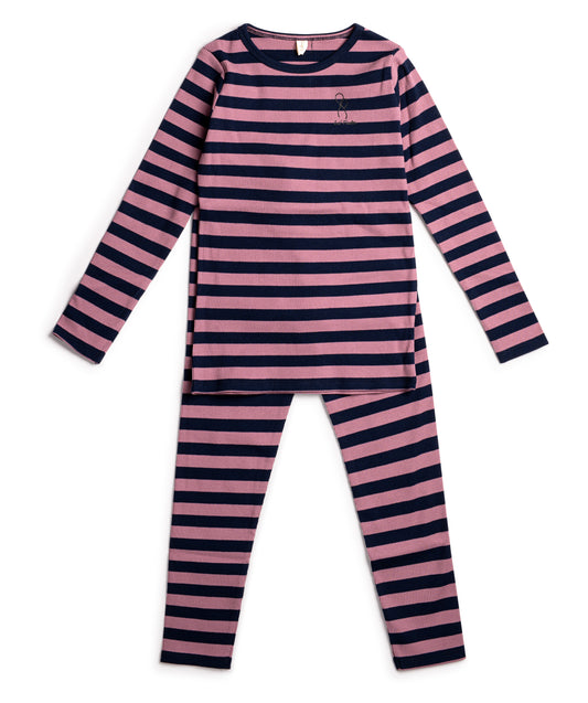 Stripes Purple/Navy Pajamas