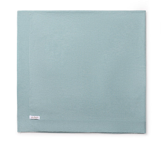 Wool Knit Blue Blanket