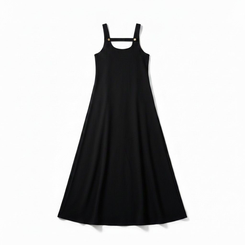 Black Strap Maxi Jumper