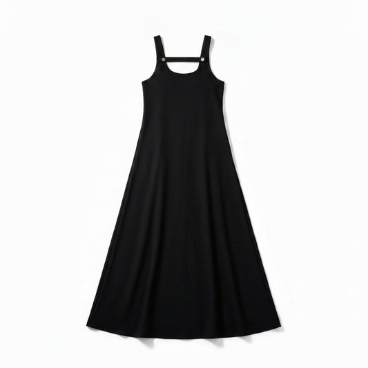 Black Strap Maxi Jumper