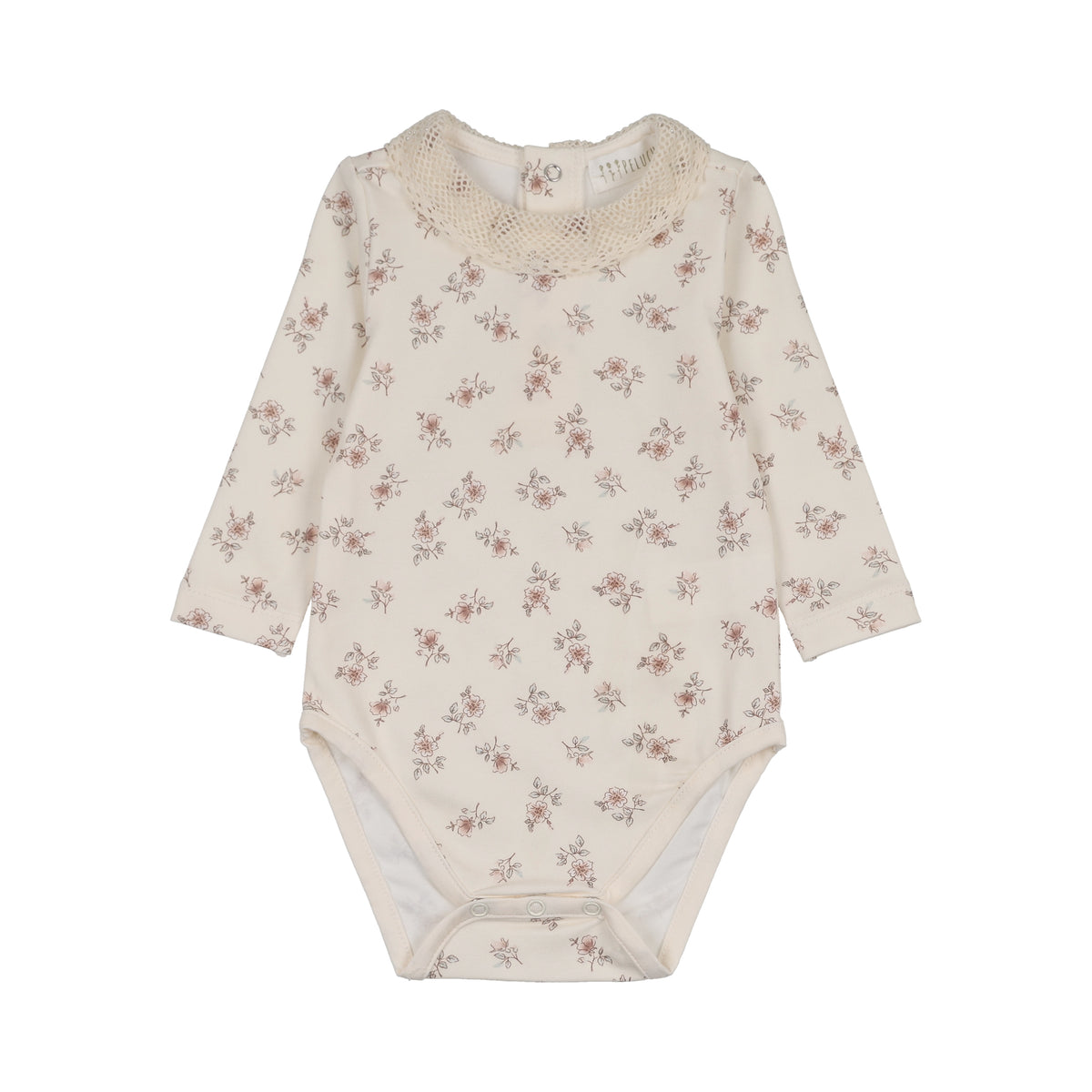 Blossom Rose Bodysuit with Collar