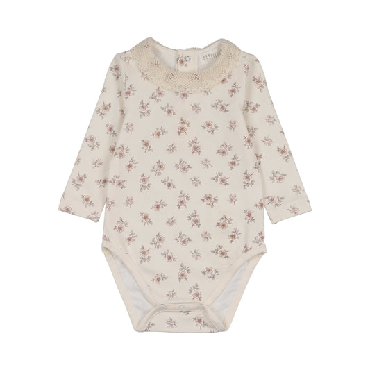 Blossom Rose Bodysuit with Collar