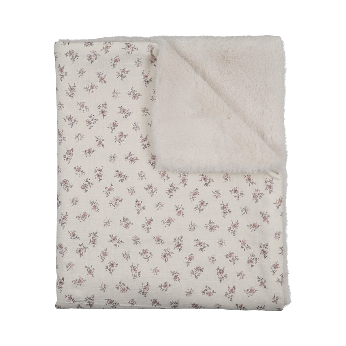 Blossom Lux Fur Rose Blanket