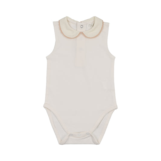Rose Bodysuit - Crochet Trim Sleeveless