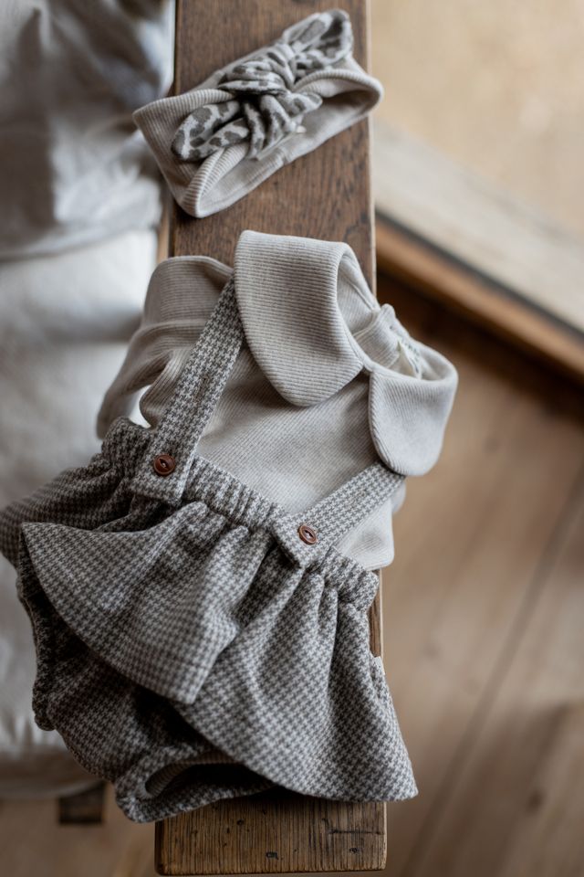 Cesena Dark Taupe Girly Romper