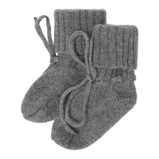 Cashmere Grey Melange Baby Socks