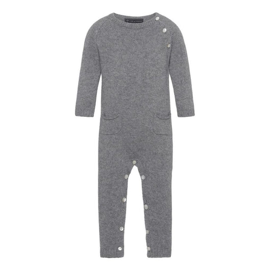 Cashmere Grey Melange Babysuit