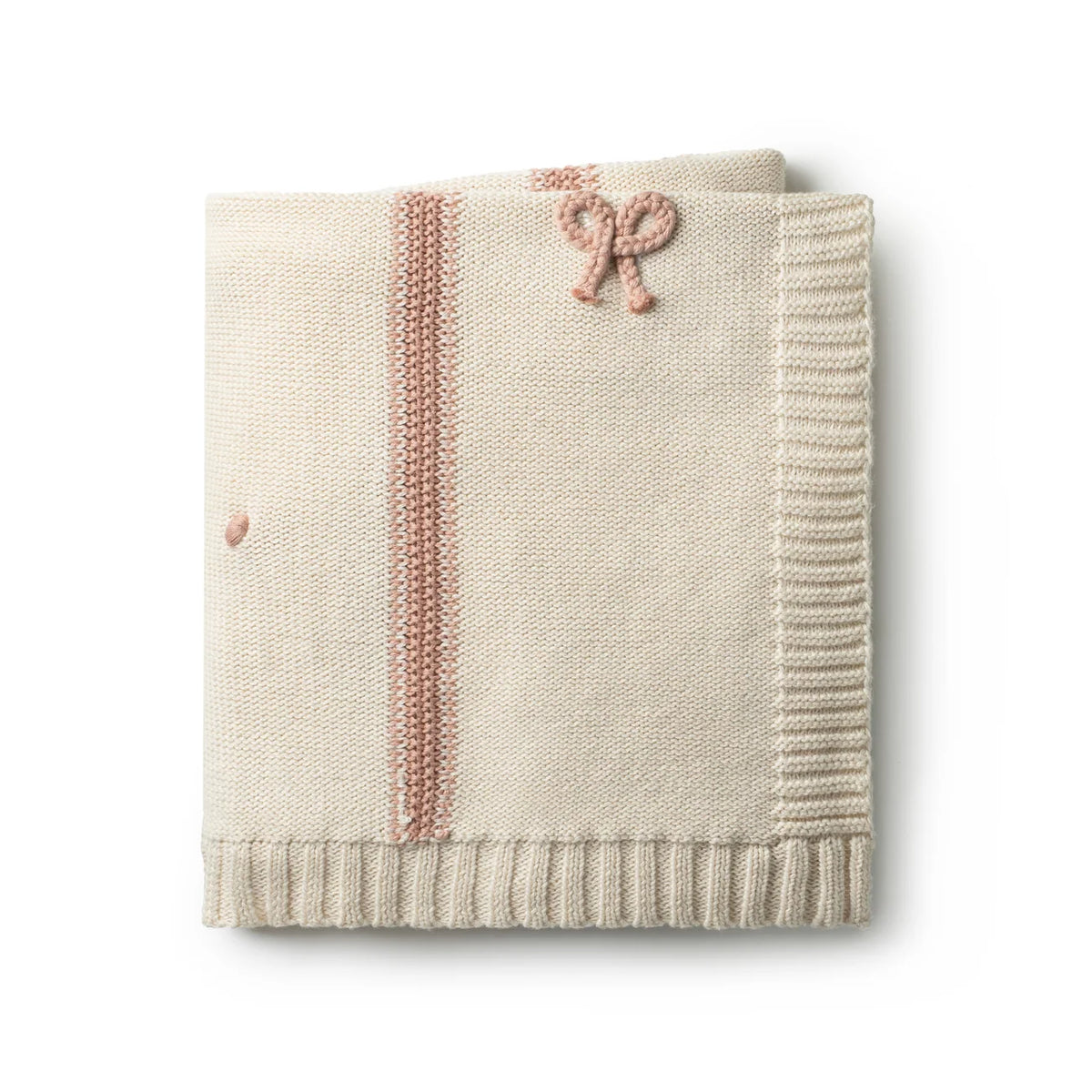 Mini Bow Pink Blanket