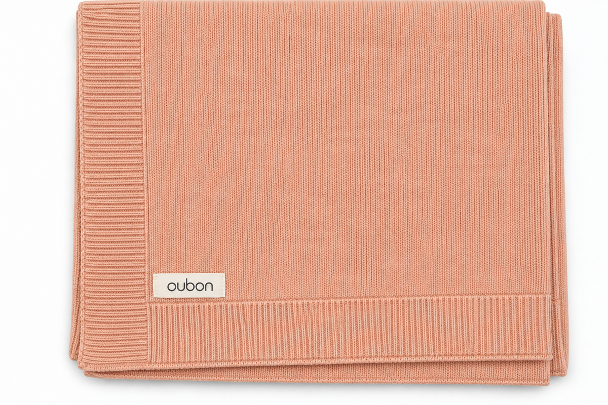 Wool Knit Pink Blanket