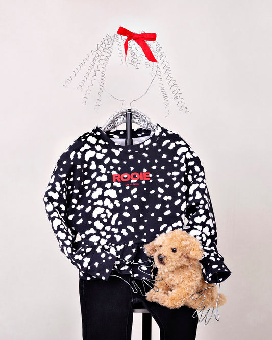 Girls Ruffle Sweatshirt