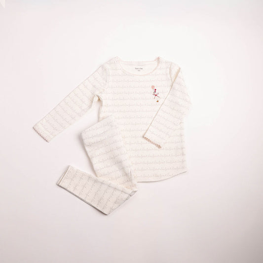 Bee & Dee Goose Script Linen Girls Loungewear