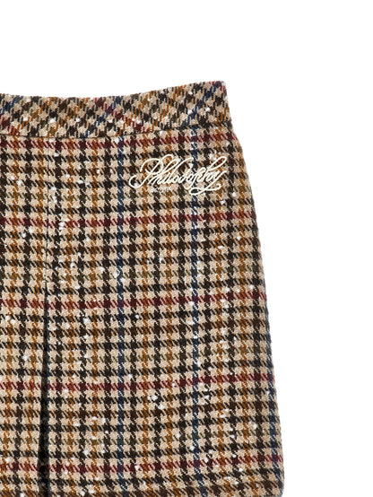 PHILOSOPHY HOUNDSTOOTH SKIRT