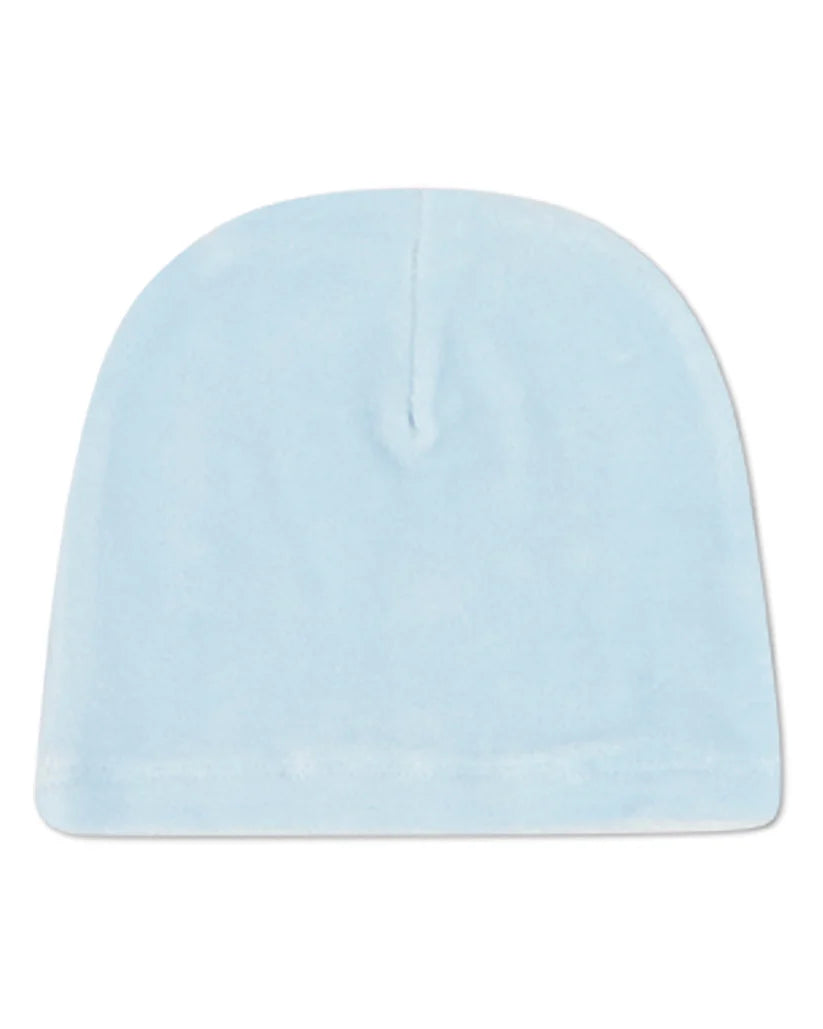 Velour Baby Blue Beanie