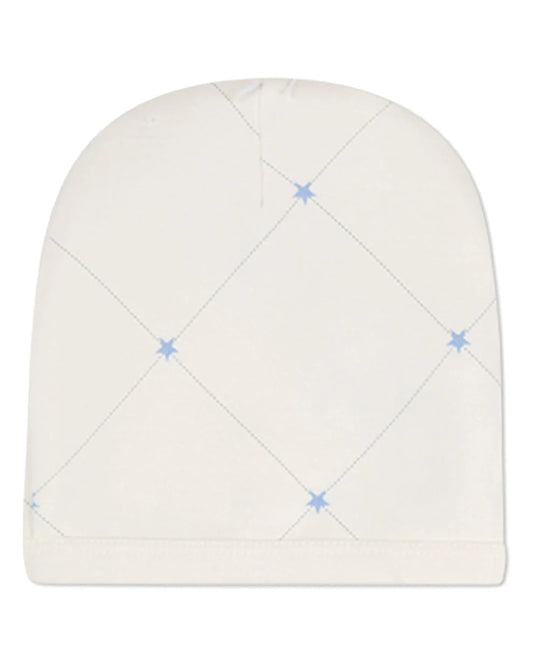 Stars and Stitching Blue Beanie
