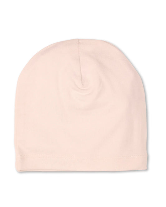 Solid No Fold Cotton Blend Barely Pink Beanie