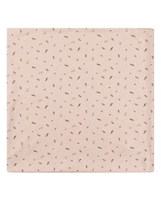 Tiny Leaves Barely Pink Blanket