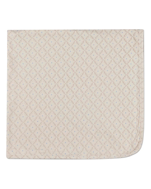 Harlequin Diamond All Over Print Blue Blanket